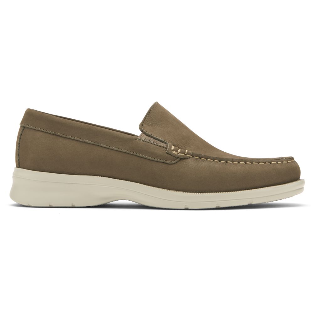 Mocassins Homem Rockport Palmer Venetian Slip-Ons Caqui,Portugal EKBQF-1487